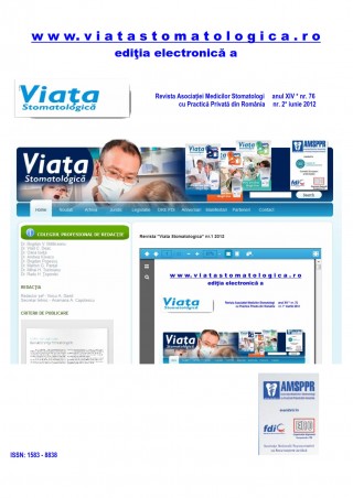 Revista Viata Stomatologica nr.2 2012