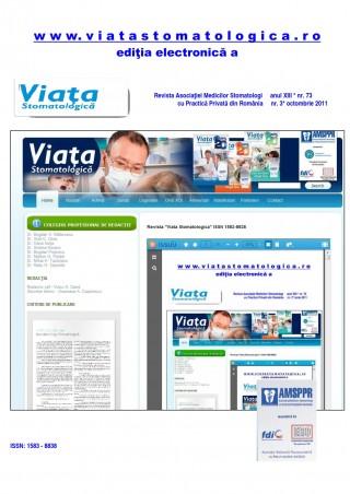 Revista Viata Stomatologica nr.3 Octombrie 2011